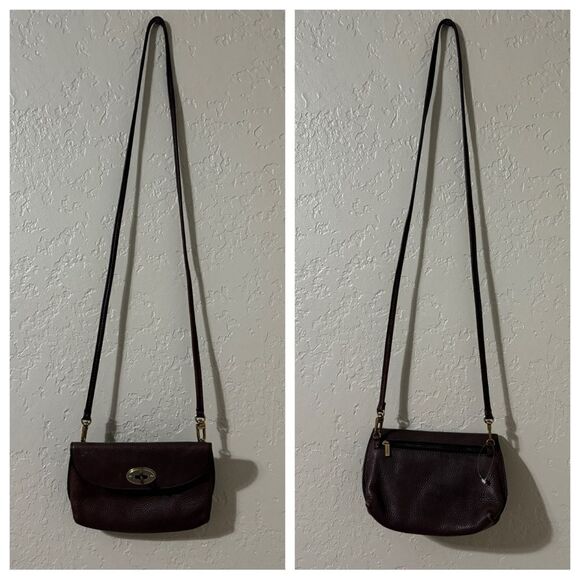 Fossil Monica Soft Leather Crossbody Sling Satchel Vintage Woman's - Picture 3 of 14